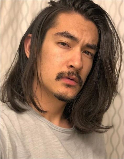 asian men long hair style